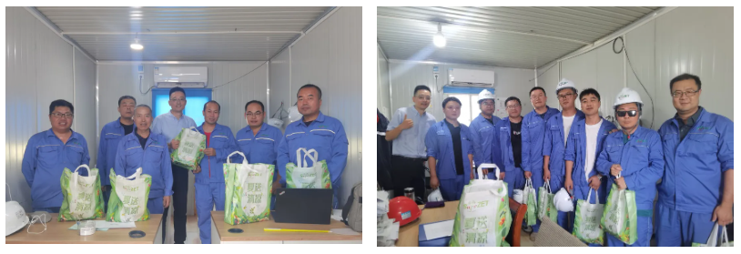 关怀一线 致敬匠心 | 豪门国际开展项目现场夏日“送清凉”慰问活动